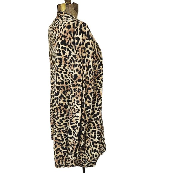 Chicos Blouse Womens Size 3P XLP US sizing Leopard Print V Neck Pullover Top - Picture 6 of 8
